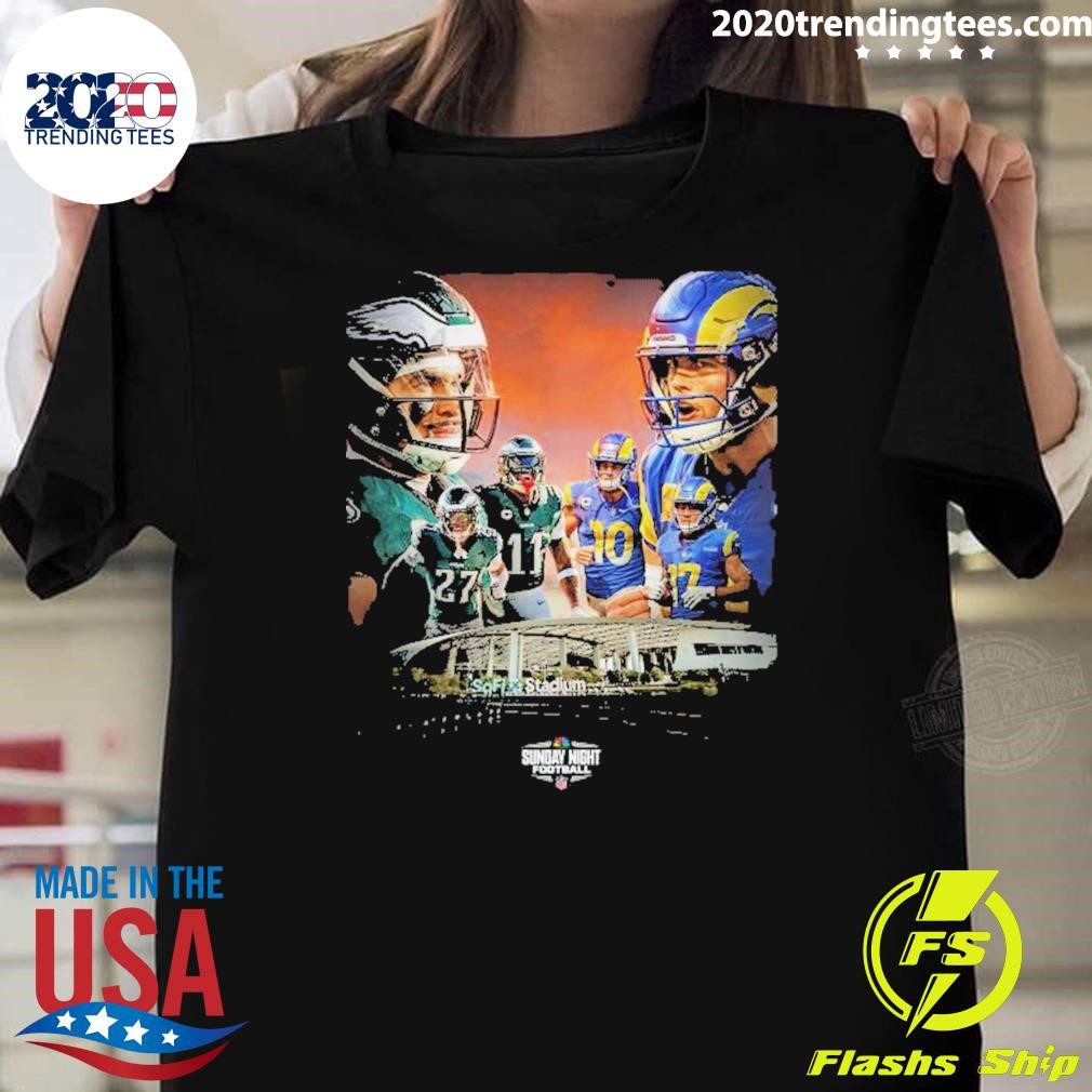 Best Philadelphia Eagles Vs Los Angeles Rams Sunday Night Football Shirt