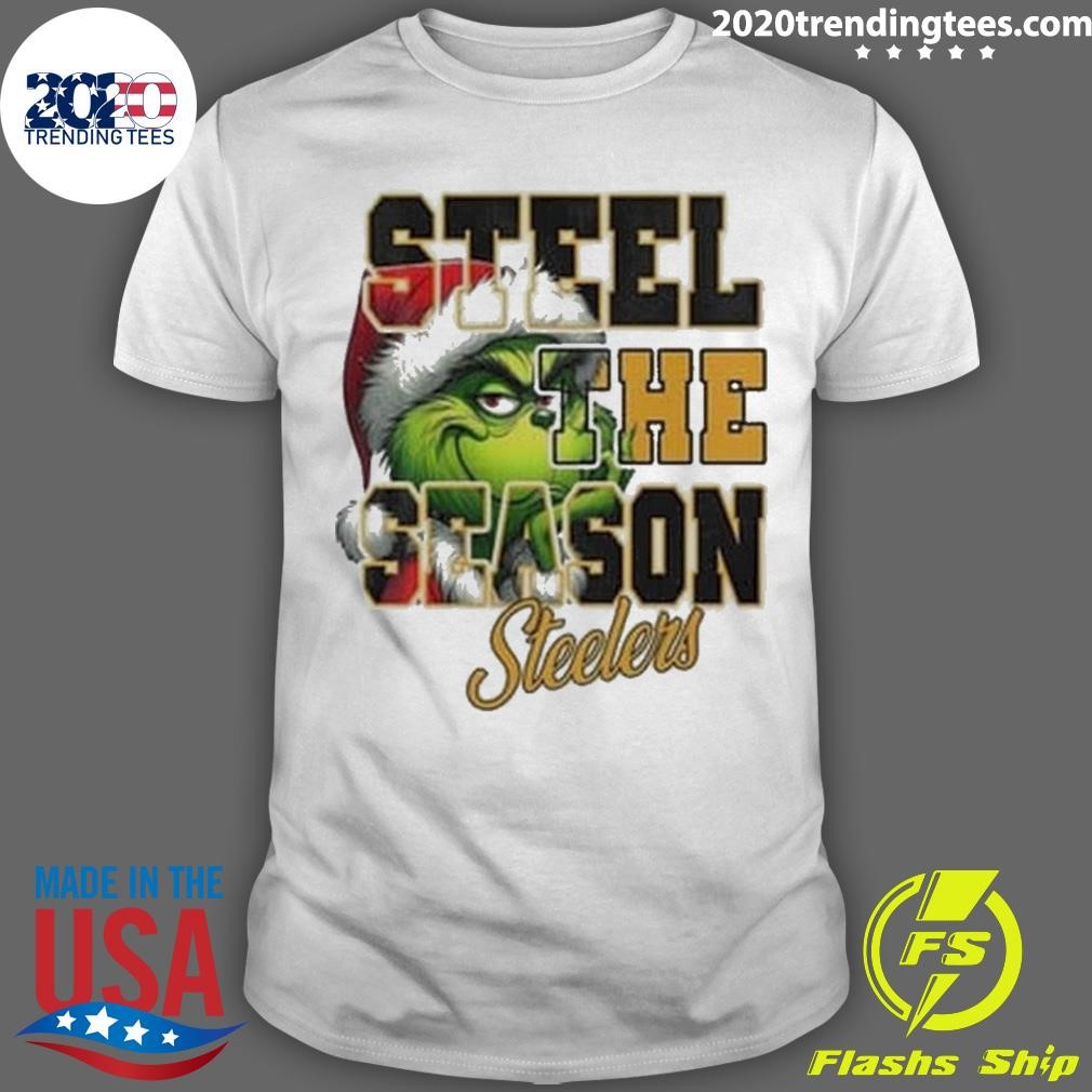 Best Pittsburgh Steelers Merry Christmas The Grinch Steelers The Season 2024 T-shirt