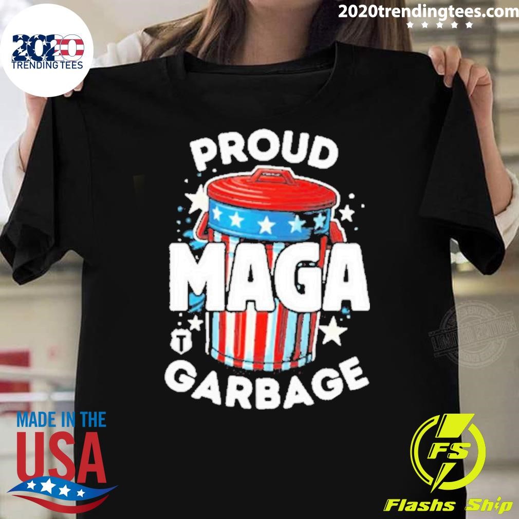 Best Proud Maga Garbage Trash Can America T-shirt