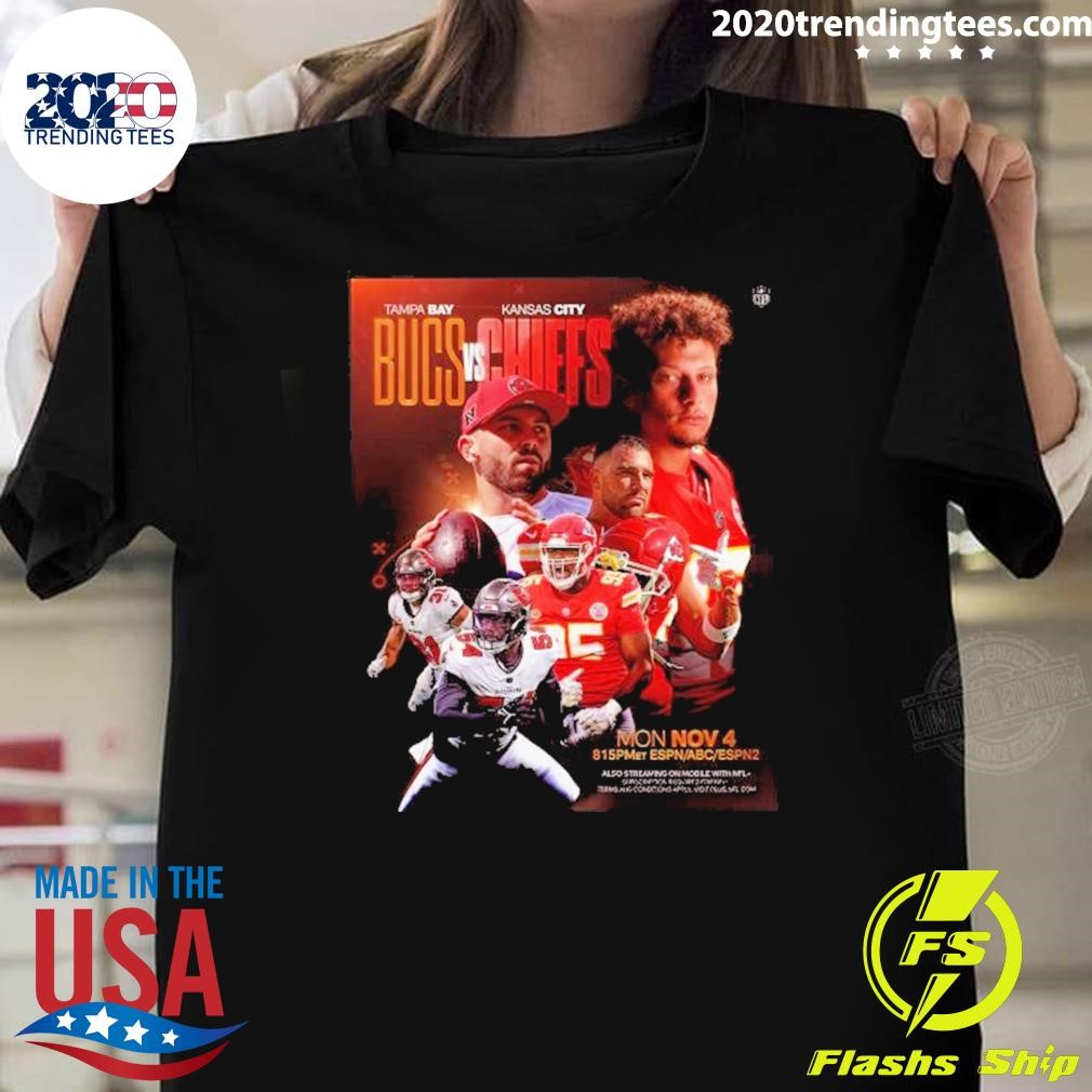 Best Tampa Bay Buccaneers vs Kansas City Chiefs 2024 Week 9 Matchup T-shirt