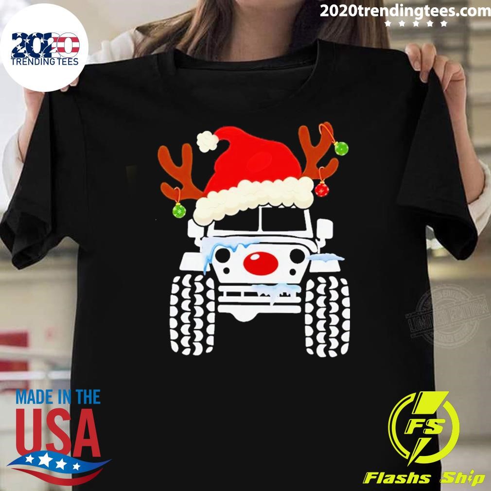 Best Truck Snow Hat Christmas 2024 T-shirt