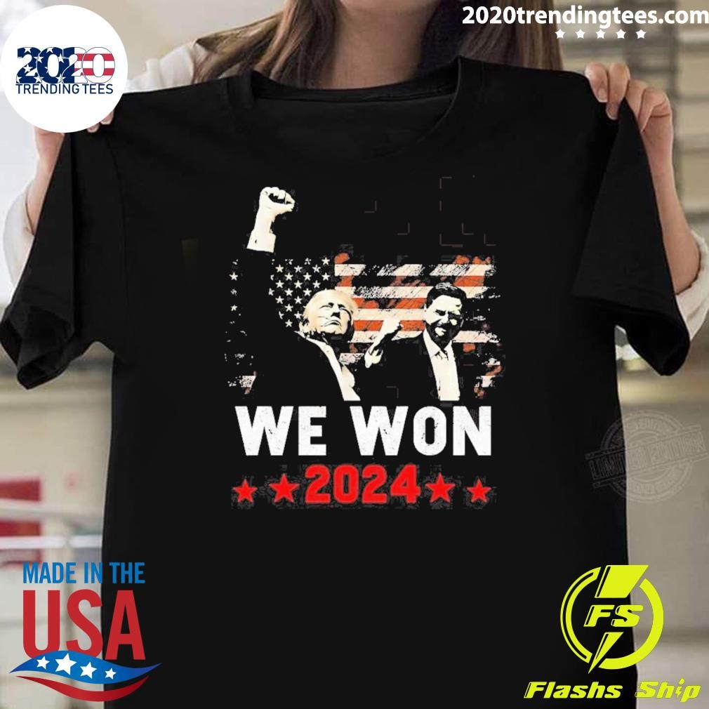 Best Trump We Won Wins Inauguration 47 Us President 2025 Election T-shirt