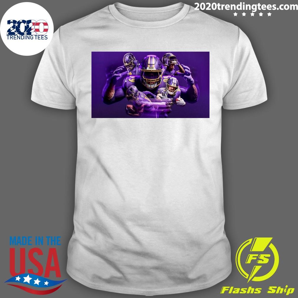 Funny Baltimore Ravens To Debut Purple Rising Alternate Helmets On Thursday T-Shirt