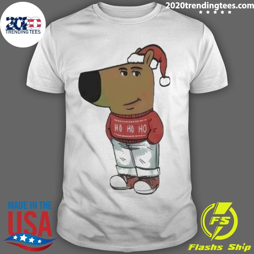 Funny Chill Guy Dog Christmas T-Shirt