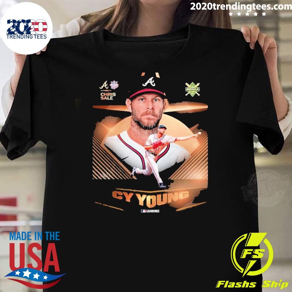 Funny Chris Sale Atlanta Braves Cy Young Bbwaa Las Mayores T-T-Shirt