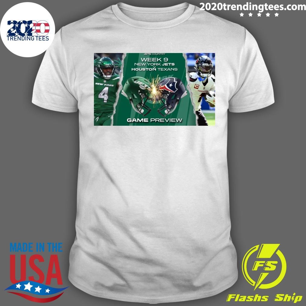 Funny Jets Country Week 9 New York Jets V Houston Texans Game Preview T-shirt