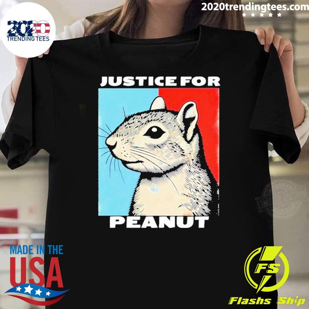 Funny Justice for Peanut Peanut Squirrel, Squirrel Lover 2024 T-shirt