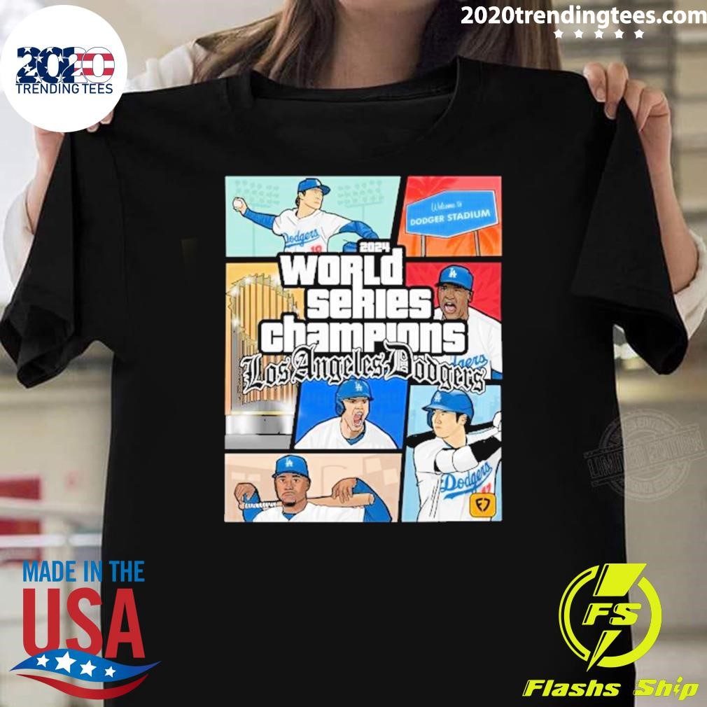 Funny Los Angeles Dodgers Back On Top 2024 World Series Champions Gta T-shirt