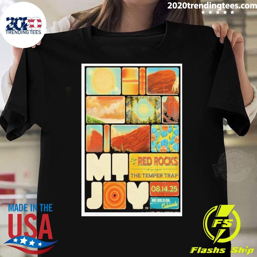 Funny Mt. Joy Red Rock In Morrison Co August 15 2025 T-Shirt