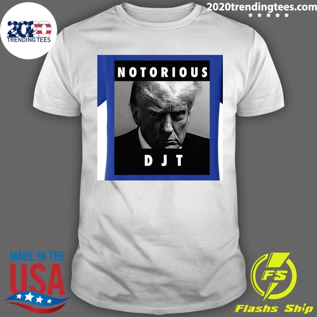 Funny Notorious DJT Donald Trump Mug Shot Republican 2024 T-shirt