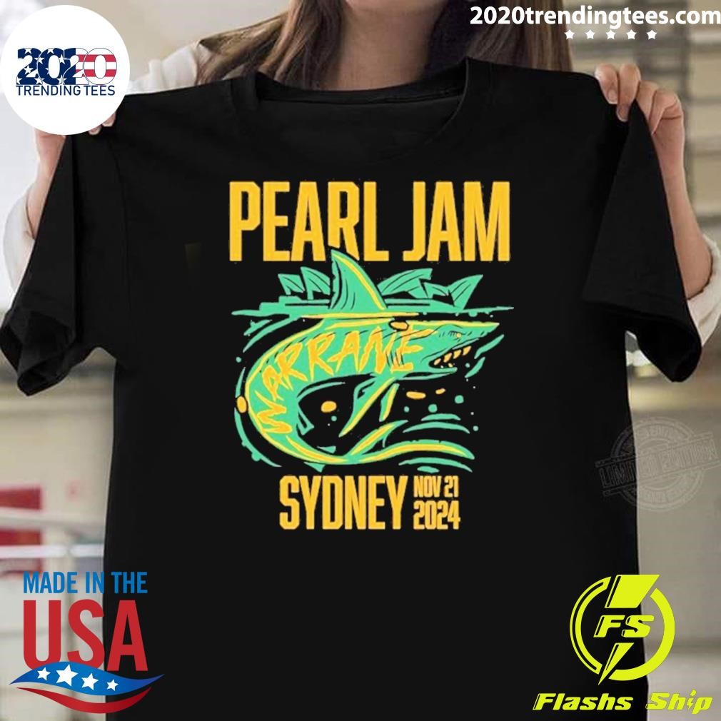 Funny Pearl Jam Tour Sydney November 21, 2024 T-Shirt