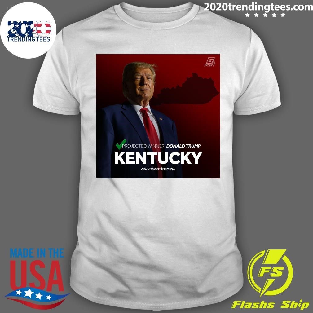 Funny Projected Winner Donald Trump Kentucky Commitment 2024 Shirt