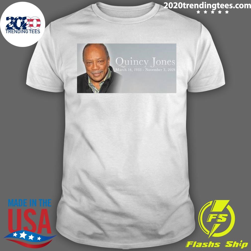 Funny Quincy Jones March 14, 1933 - November 3, 2024 T-shirt