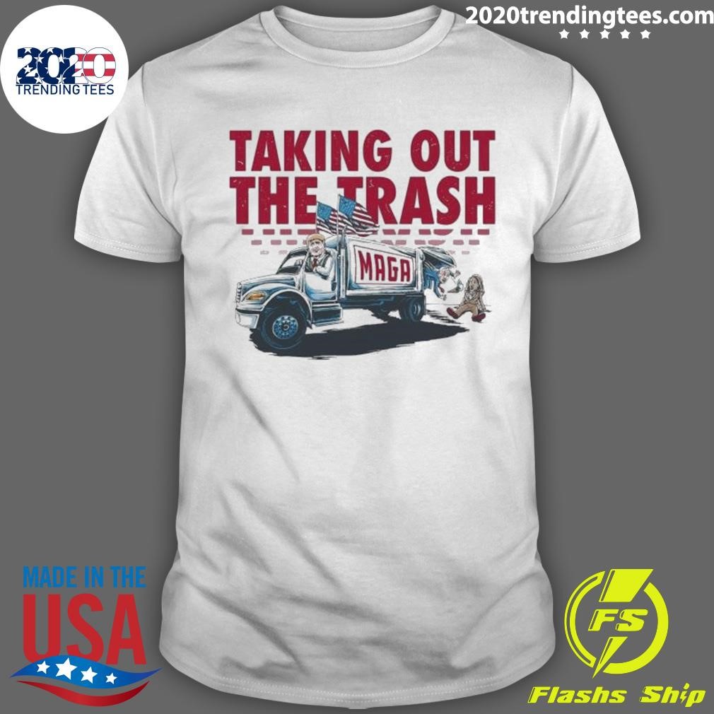 Funny Taking Out The Trump Kamala And Biden Maga 2024 T-Shirt