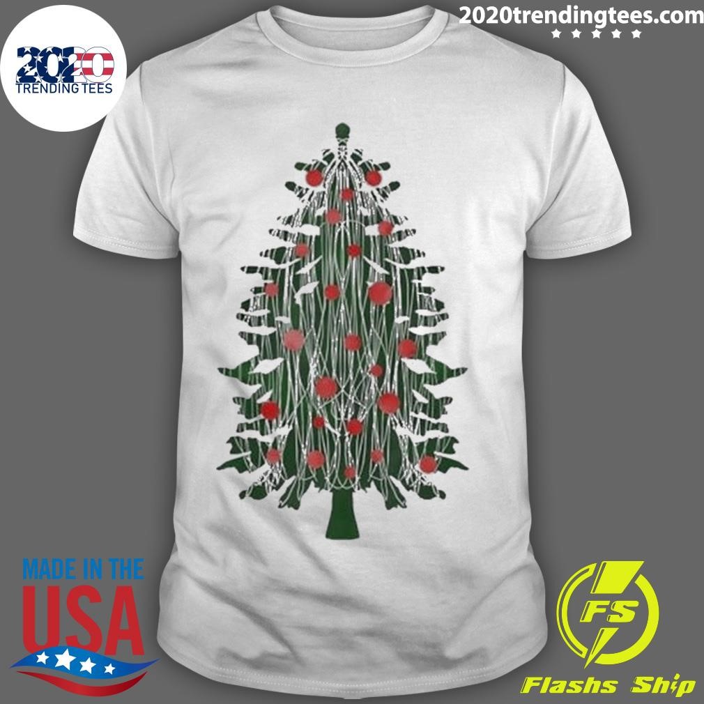 Funny Tinsel Christmas Tree 2024 T-shirt