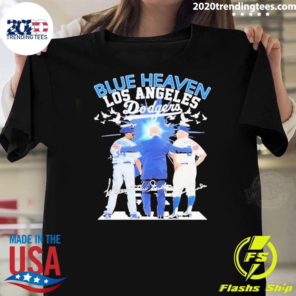 Nice Dodgers Blue Heaven Valenzuela Lasorda Mike Scioscia 2024 T-shirt