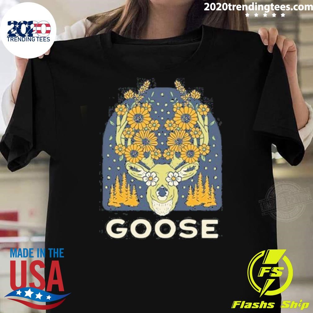 Nice Goose Botanical Antlers T-shirt