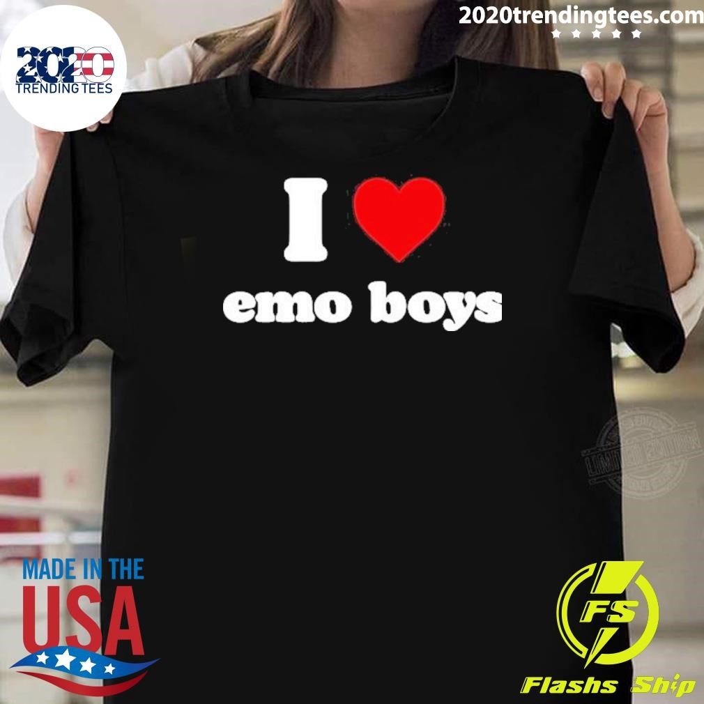 Nice I Love Emo Boys T-shirt