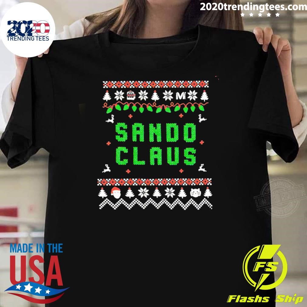 Nice Sando Claus Ugly Christmas 2024 T-shirt