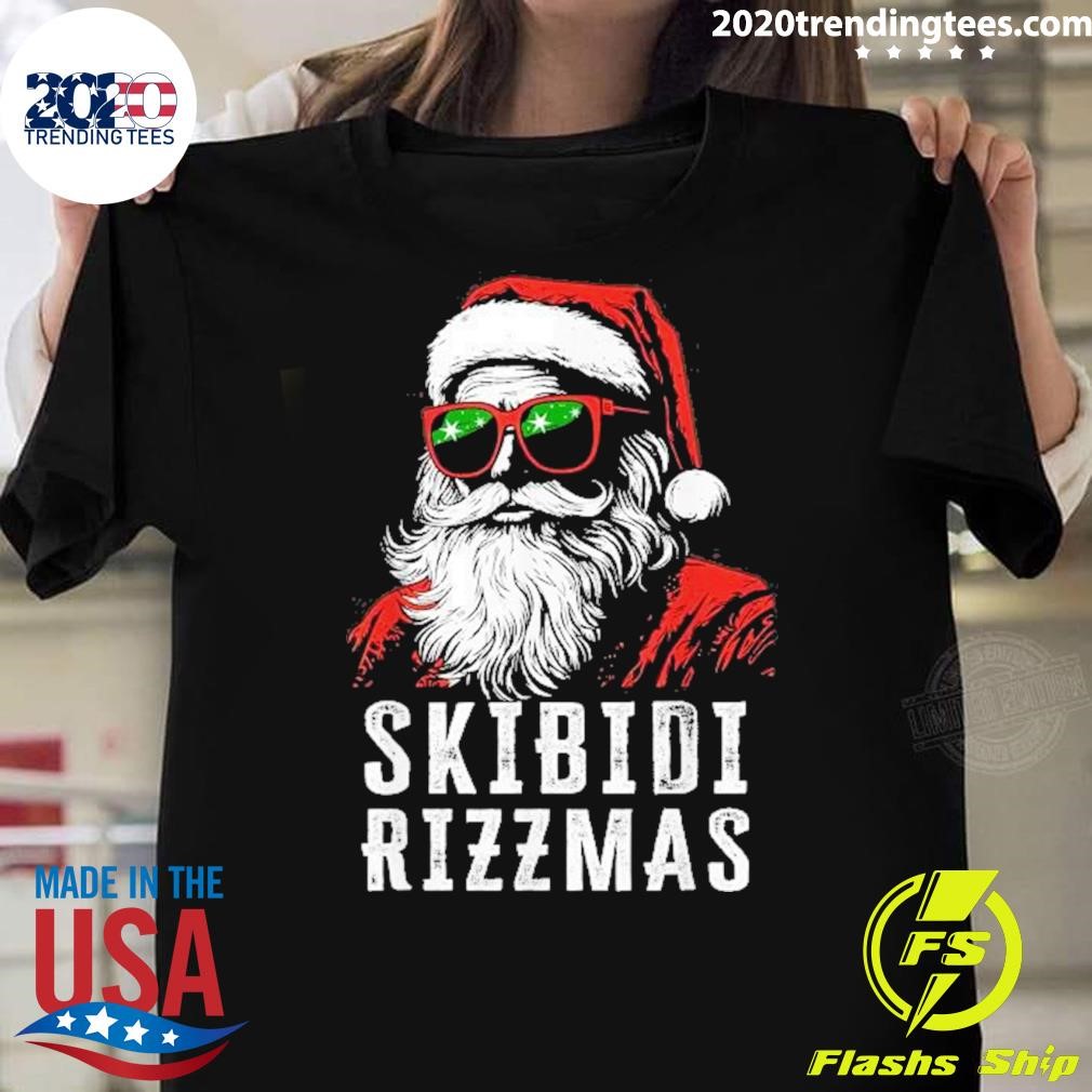 Nice Skibidi Rizzmas Christmas 2024 Rizz Santa Claus Charisma Kid Cool T-Shirt