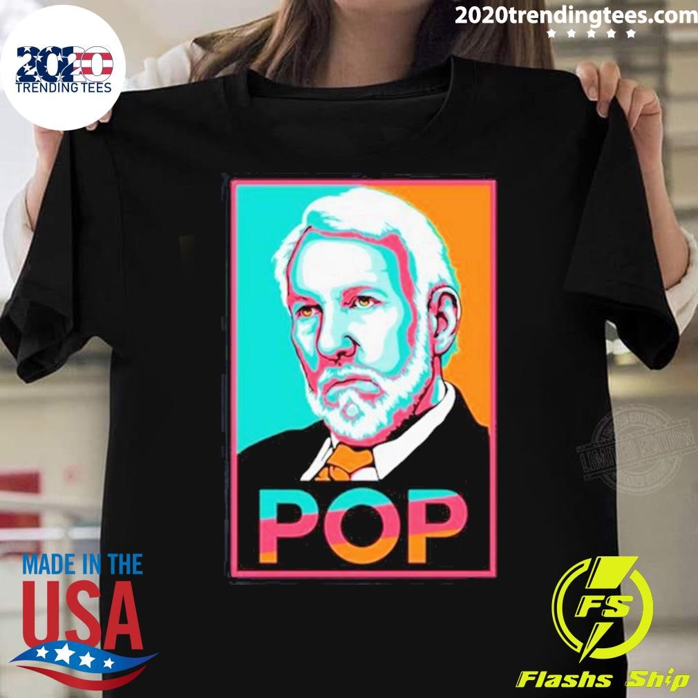 Nice Spurs Gregg Popovich Pop 2024 T-shirt