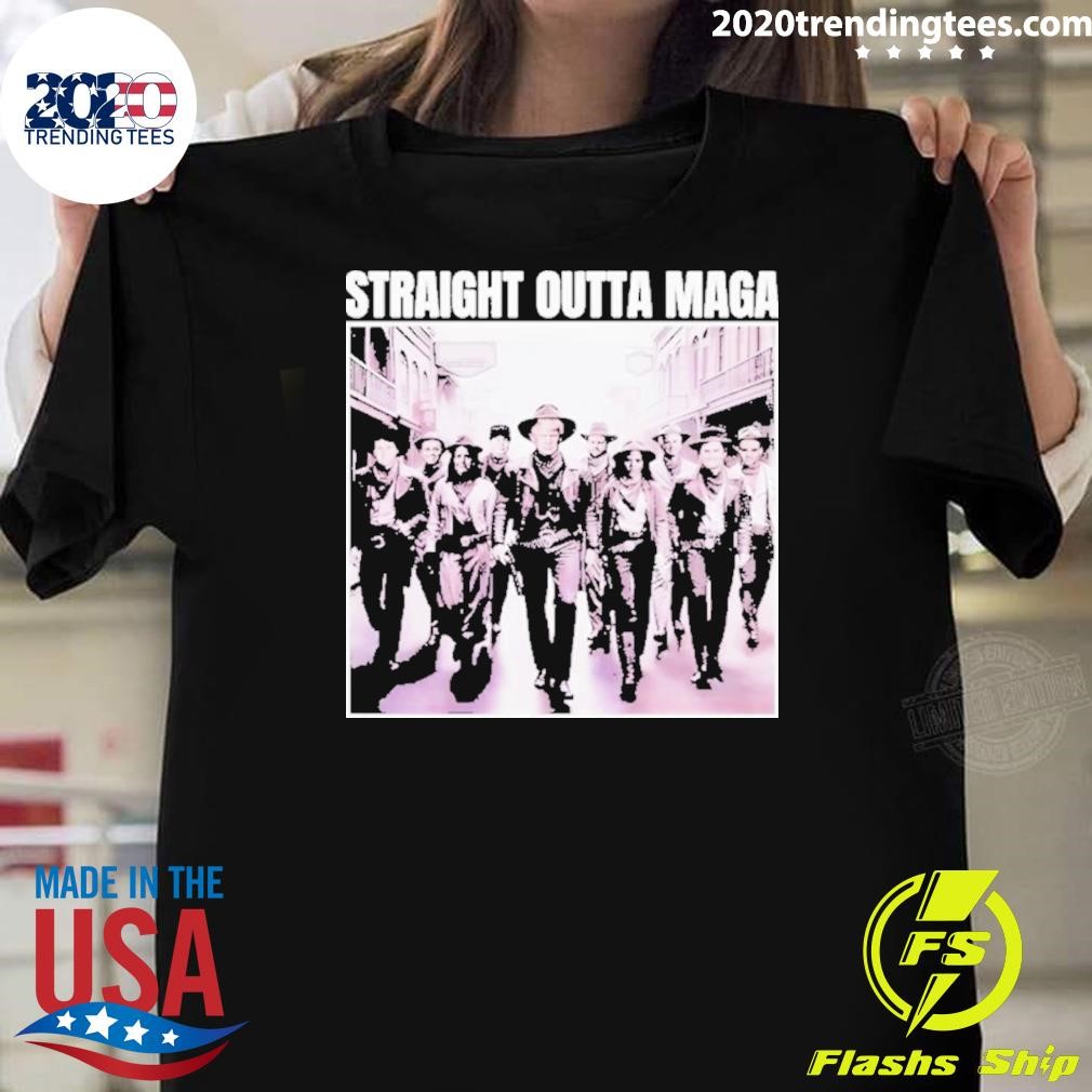 Nice Straight Outta Maga Funny Trump 2024 T-shirt