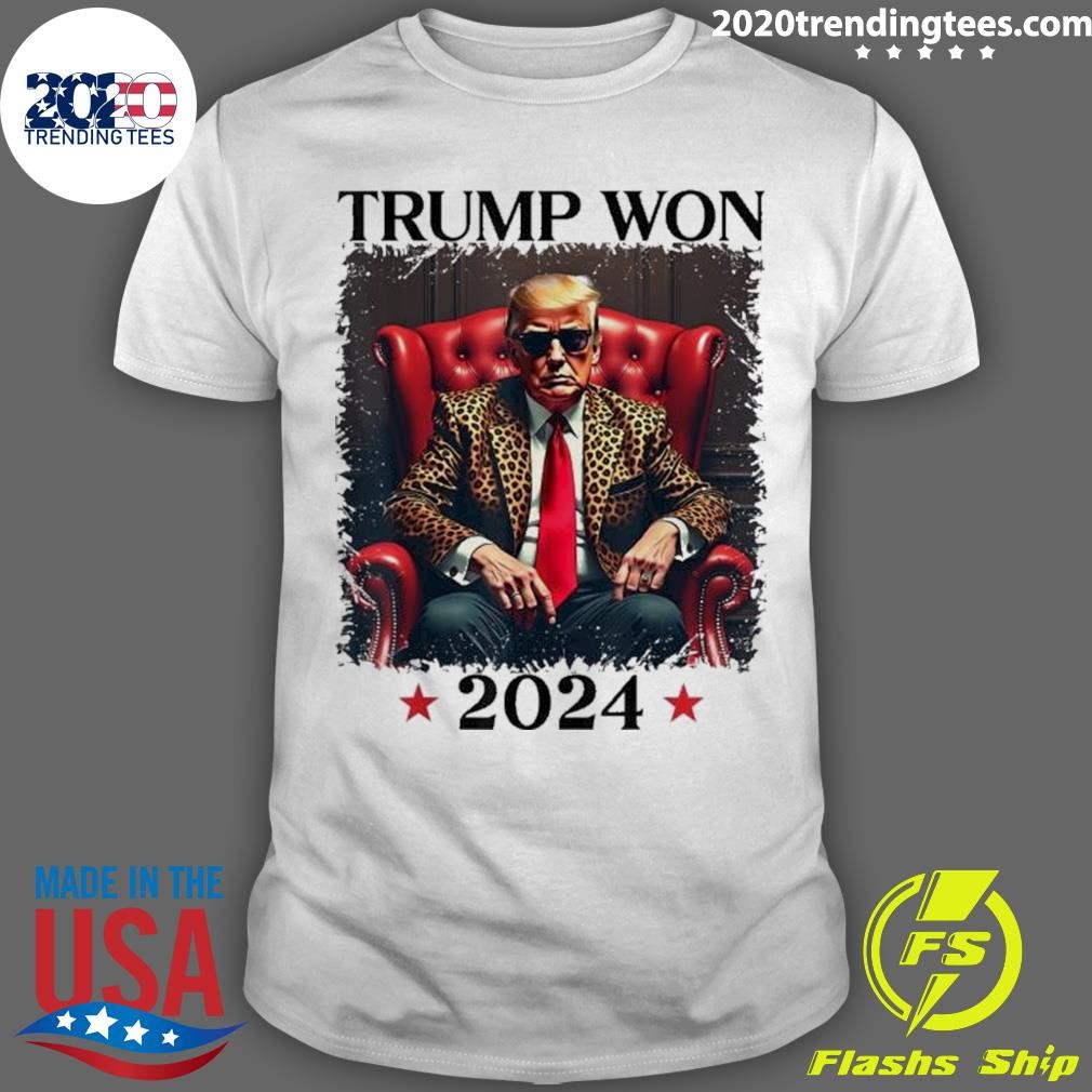 Nice Trump Won 2024 Trump 47 Team Trump For Men T-Shirt