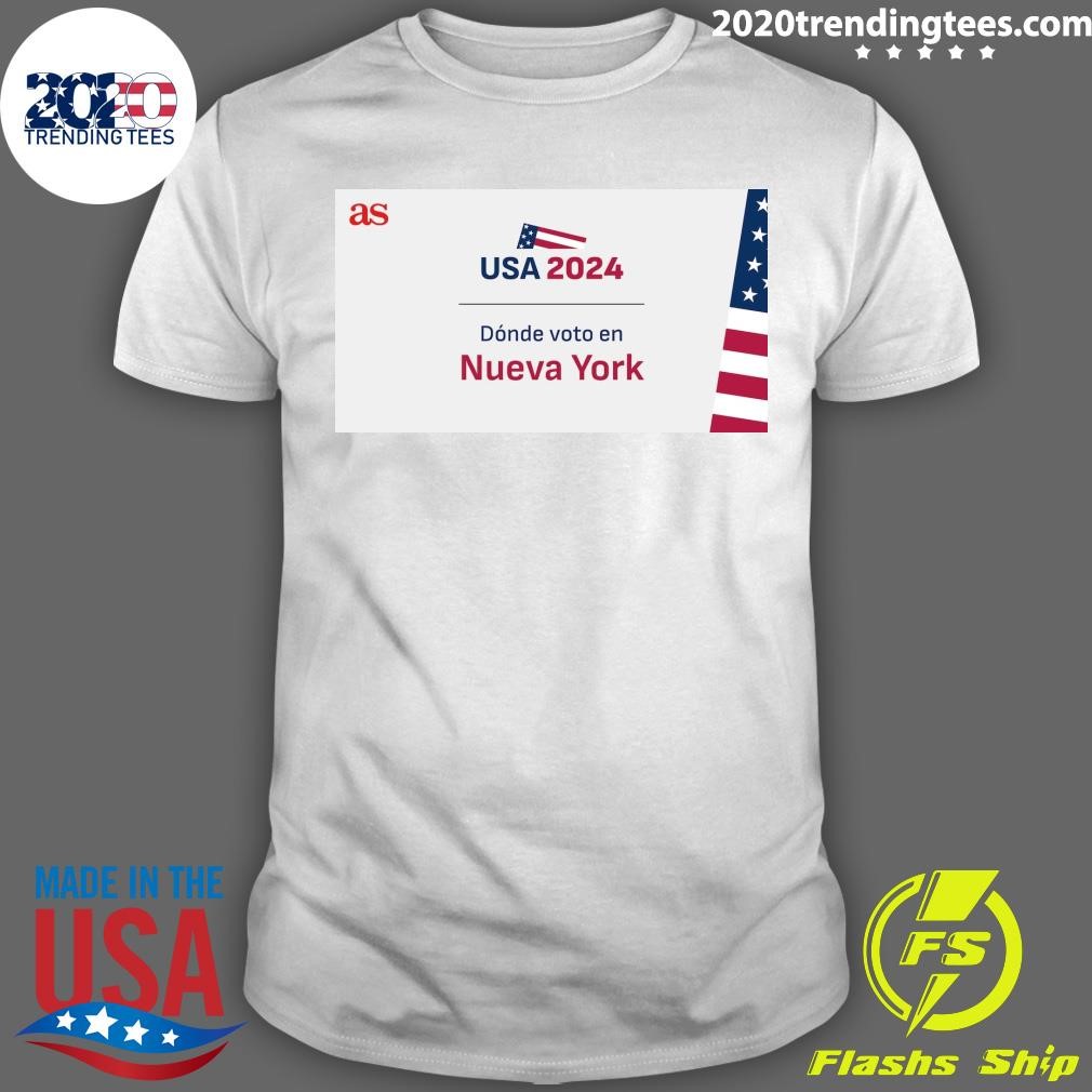 Nice USA 2024 Dónde voto en Nueva York T-shirt