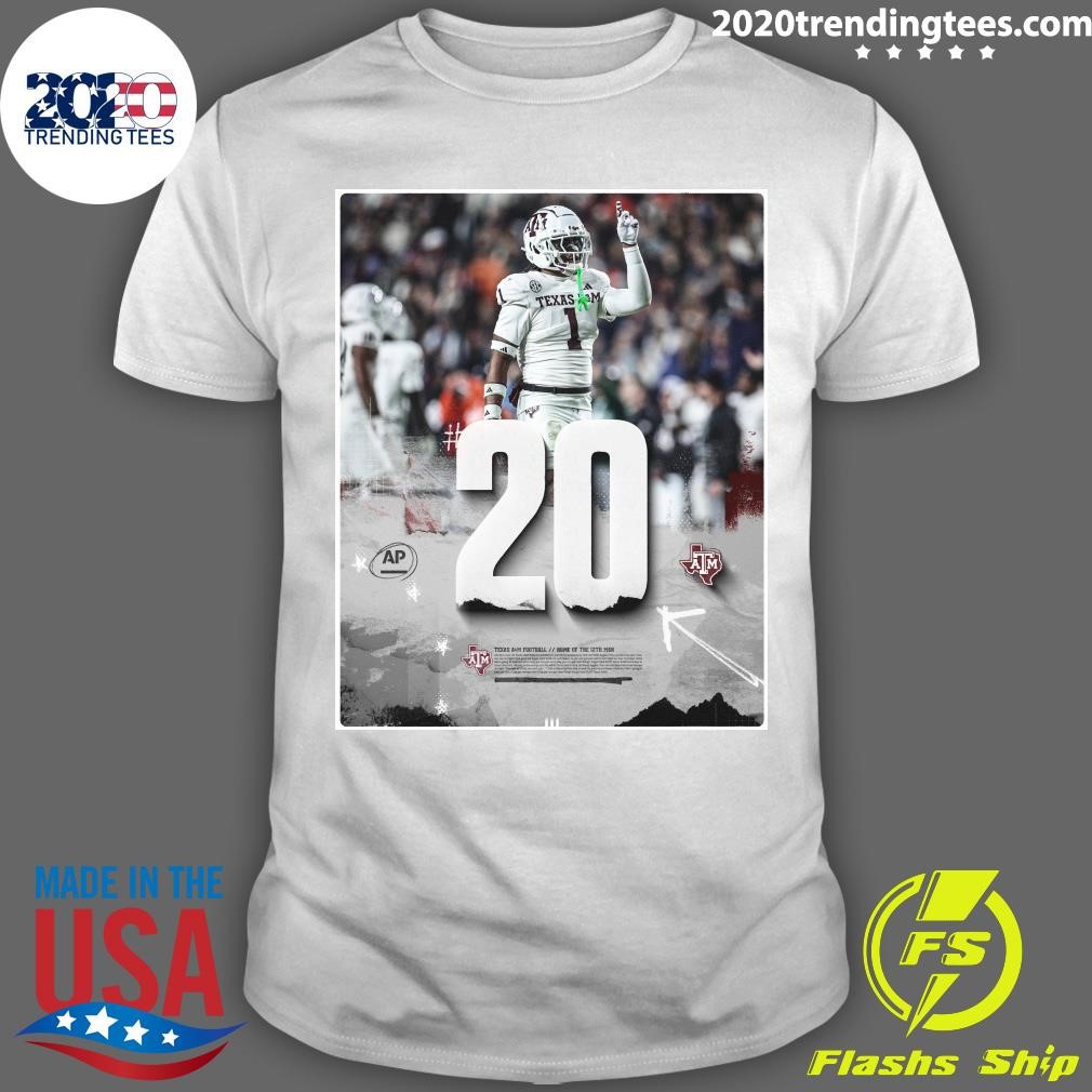 Official 20 Texas A&M Football Hume Of The 12th Man T-shirt