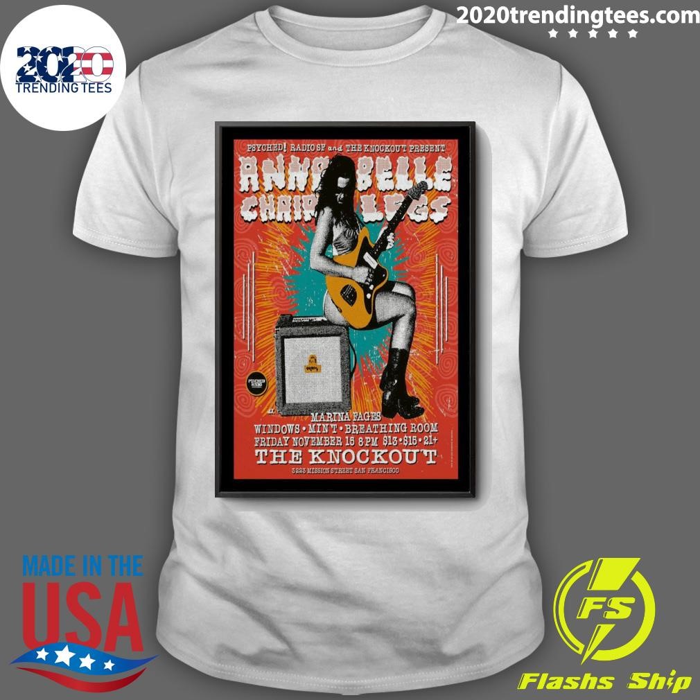 Official Annabelle Chairlegs November 15 2024 San Francisco CA T-shirt