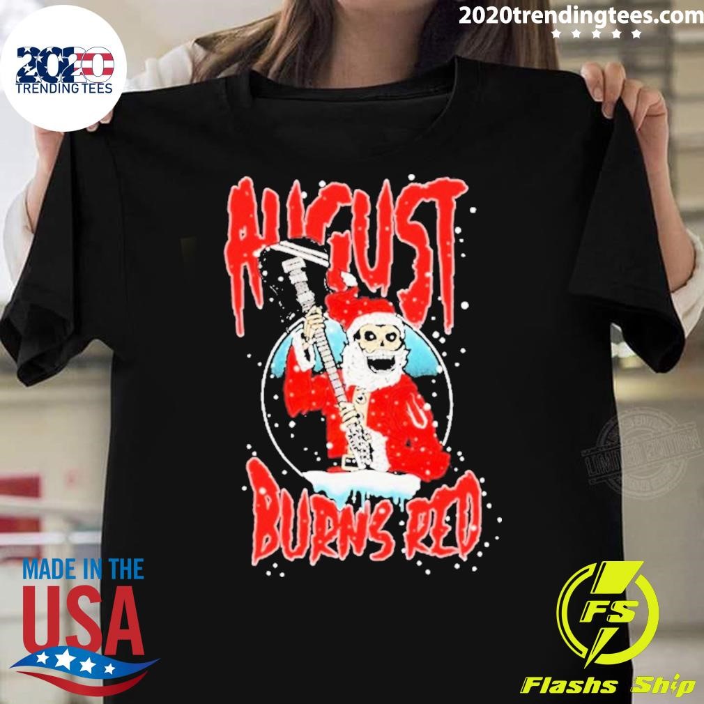 Official August Burns Red Shredding Santa 2024 T-shirt