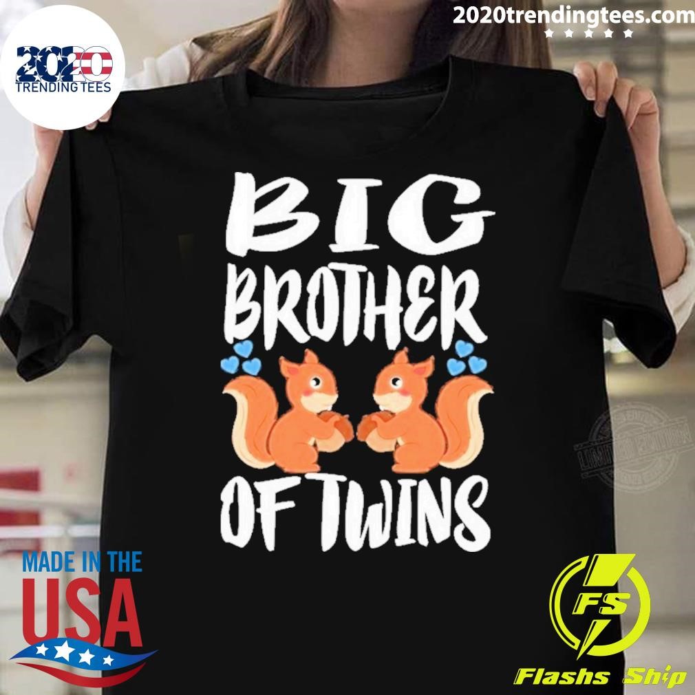 Official Big Brother Of Twins Squirrels 2024 T-shirt