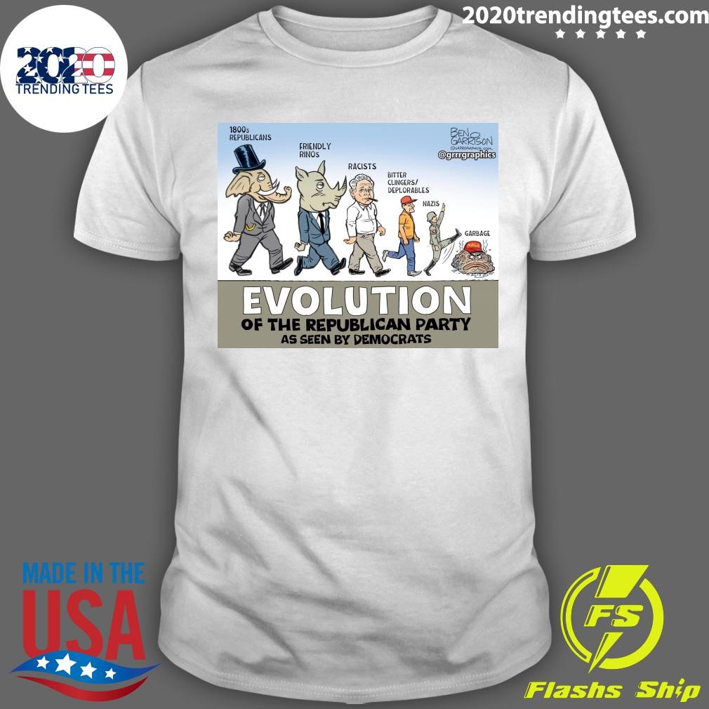 Official Evolution Of The Republican Party As Seen By Democrats T-shirt