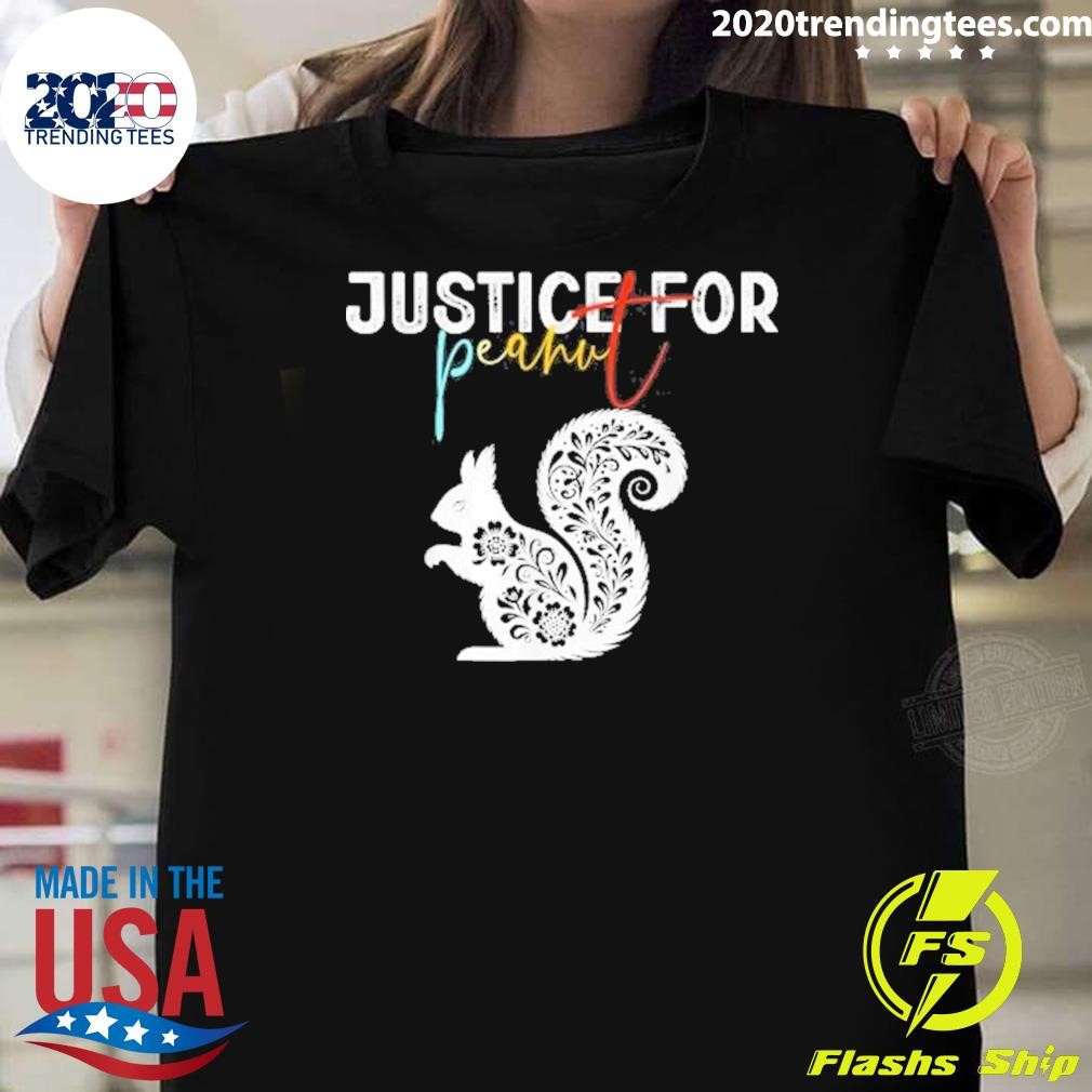 Official Justice For Peanut The Squirrel Peanut 2024 T-Shirt