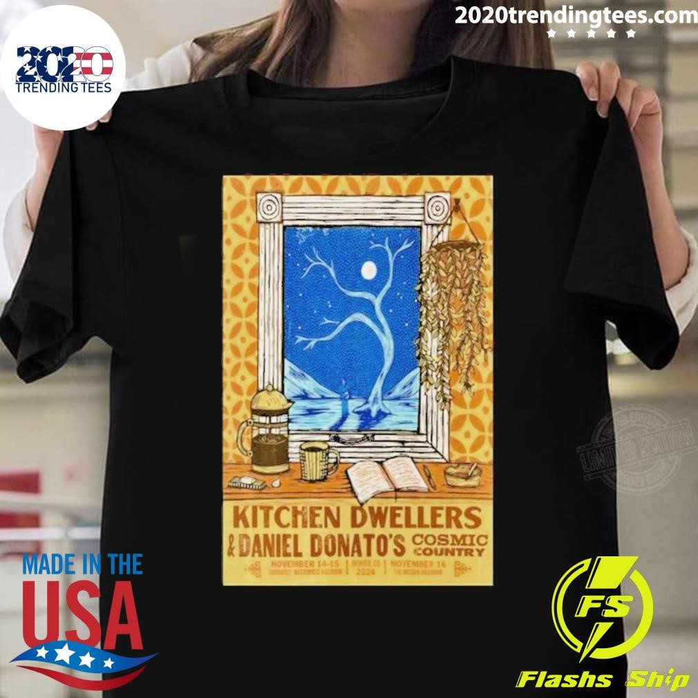 Official Kitchen Dwellers & Daniel Donato’s Cosmic Country Nov 16 2024 The Mission Ballroom Poster T-shirt