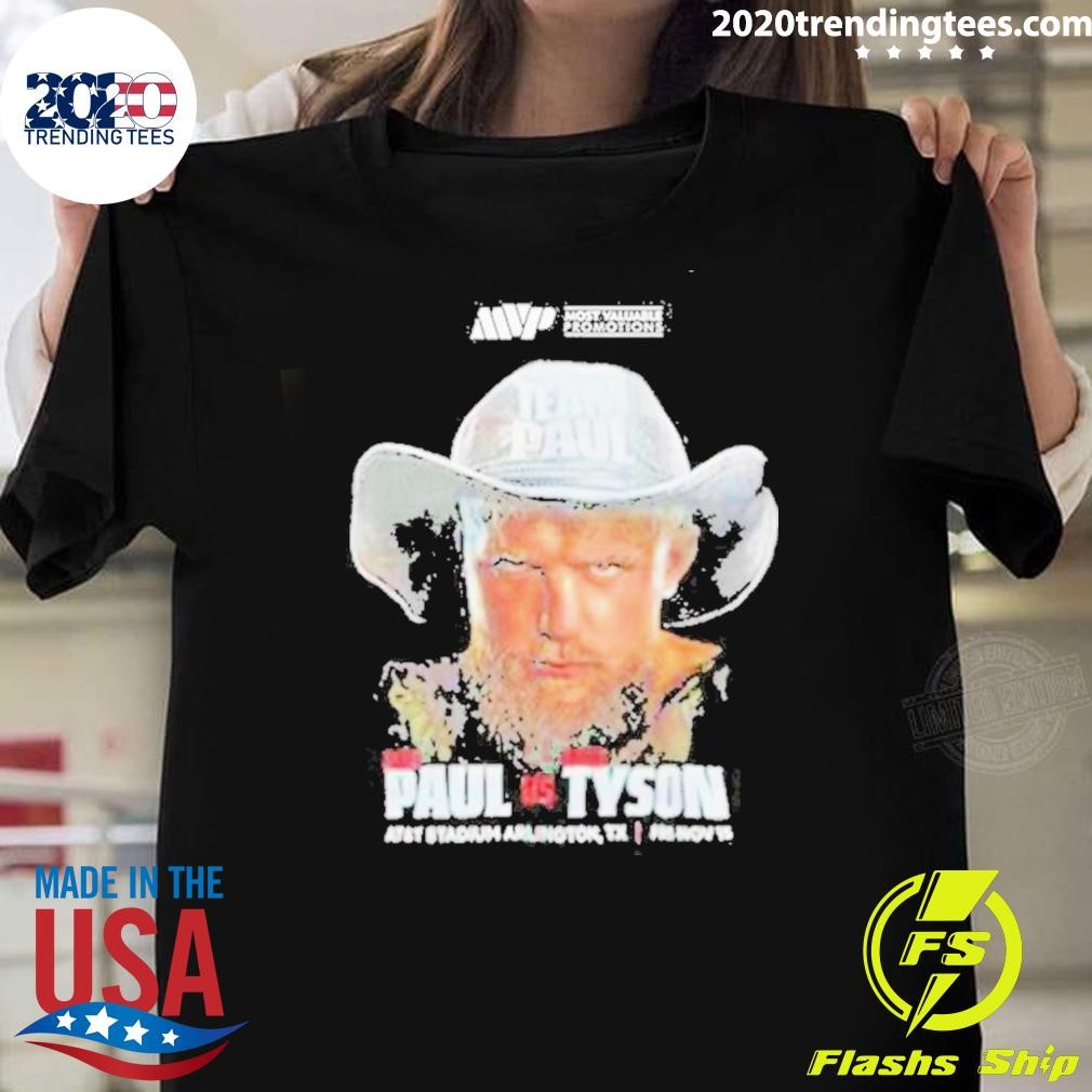 Official Lake Paul X Tyson At&t Stadium T-shirt