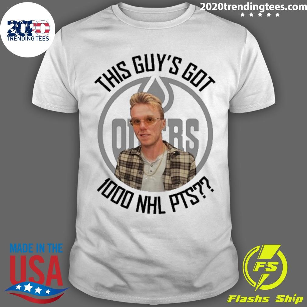 Official Leon Draisaitl Wearing Connor Mcdavid This Guy's Got 1000 Nhl Points T-shirt