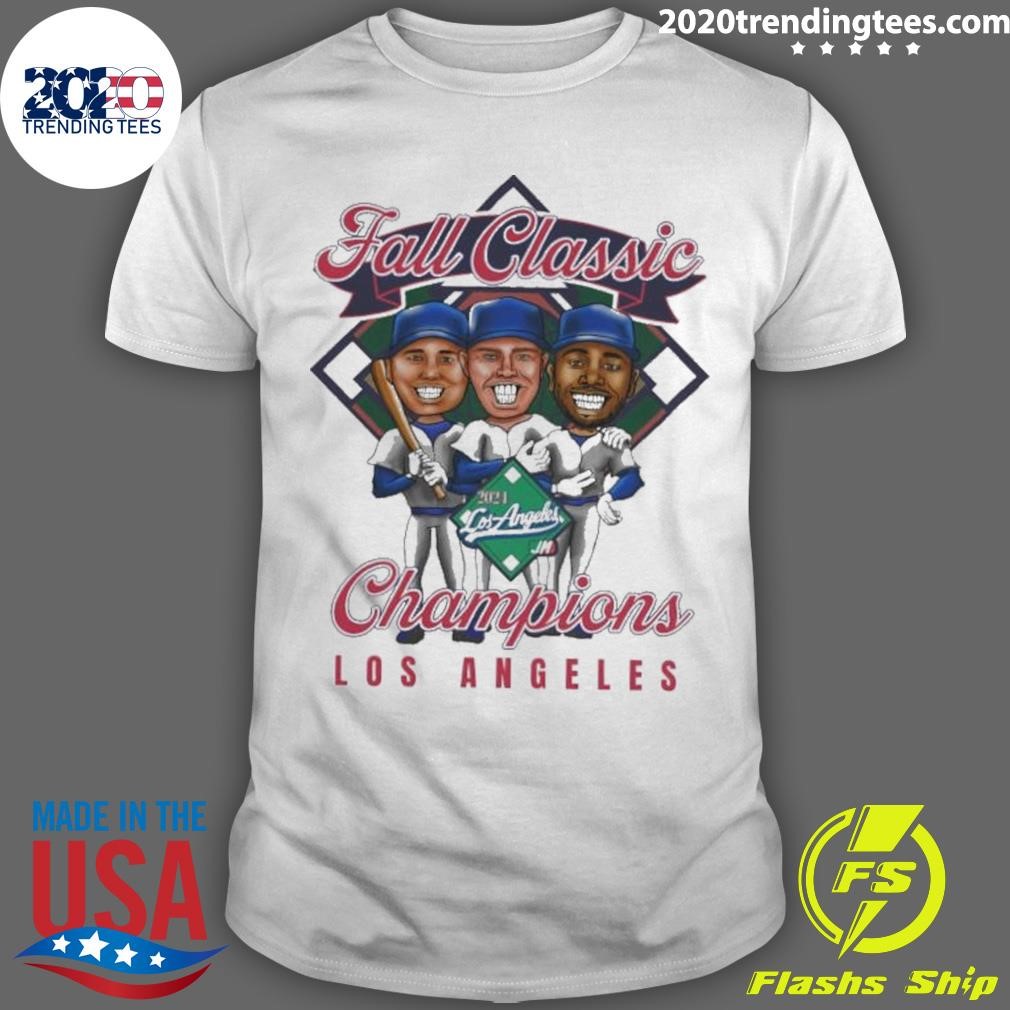 Official Los Angeles Dodgers 2024 Throwback Fall Classic Champions T-shirt