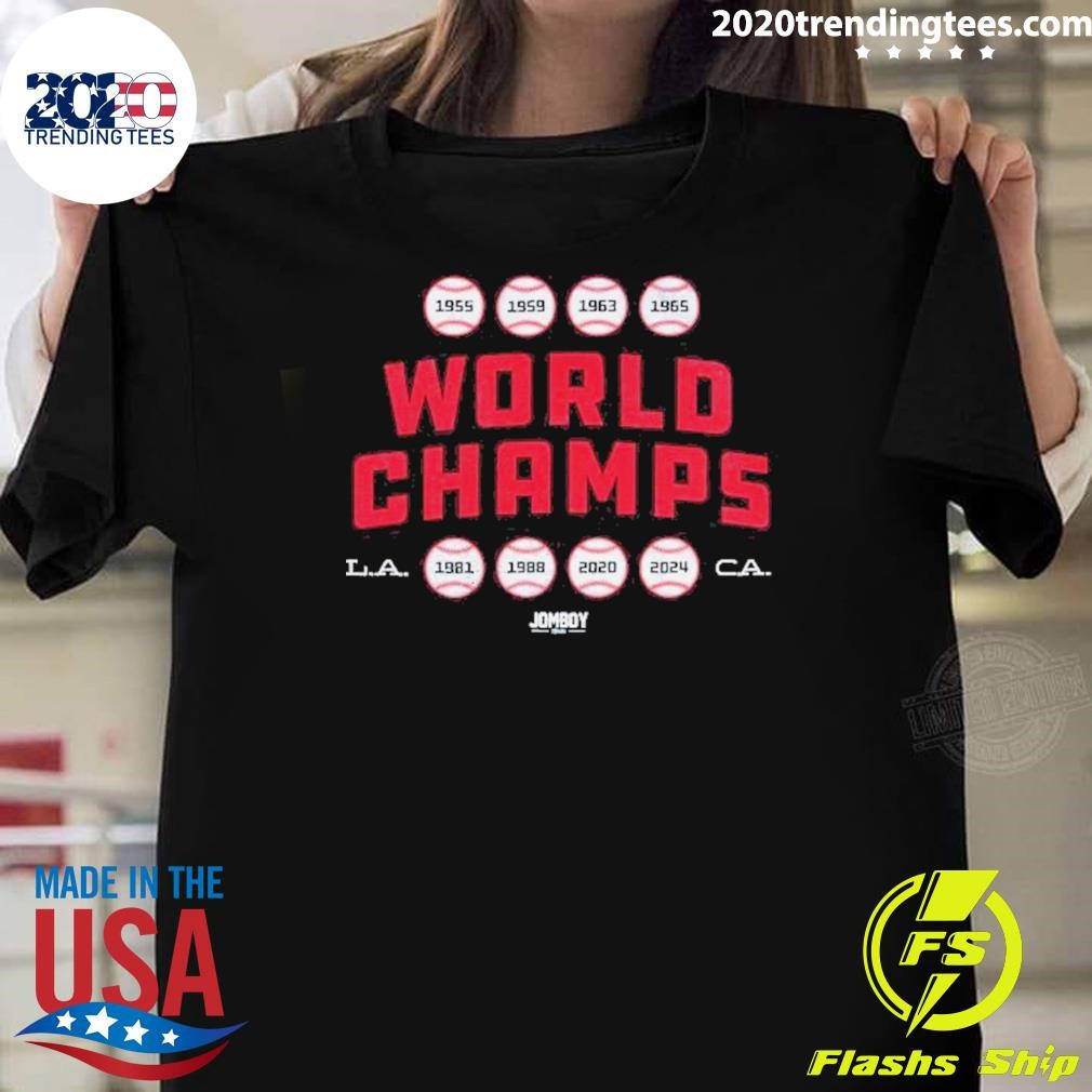 Official Los Angeles Dodgers 8x World Champs La Ca 2024 T-shirt