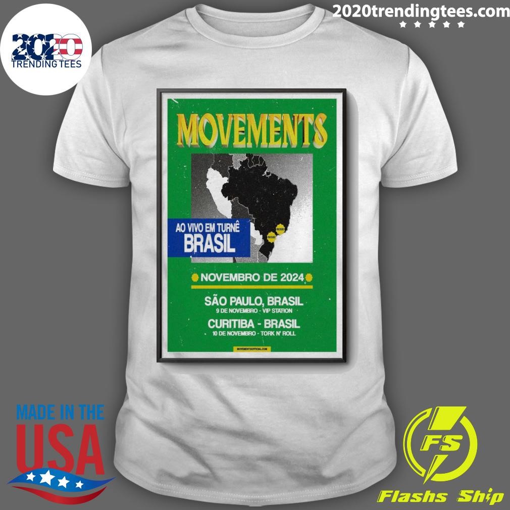 Official Movements November 9-10, 2024 Brasil Tour T-shirt