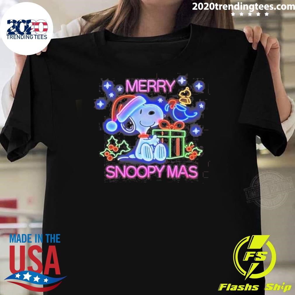 Official Peanuts Merry Christmas 2024 Snoopymas T-Shirt