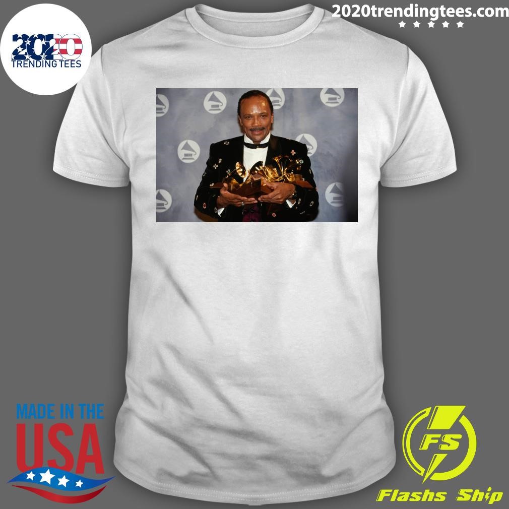 Official Quincy Jones, Peerless Music Producer Behind Thriller Dead At 91 T-shirt