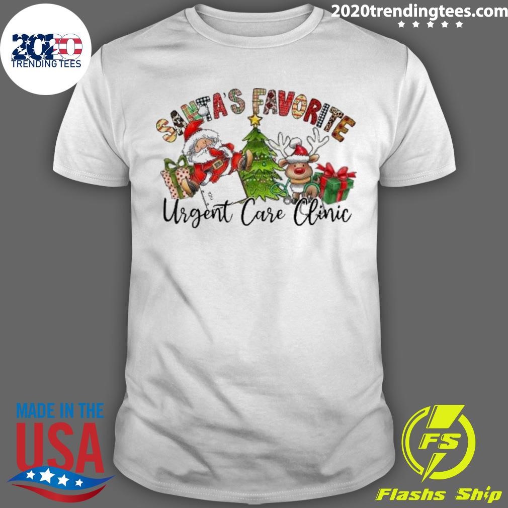 Official Santa’s Favorite Urgent Care Clinic Christmas 2024 T-Shirt