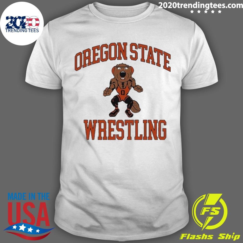 Official State Beavers Wrestling Beaver T-shirt