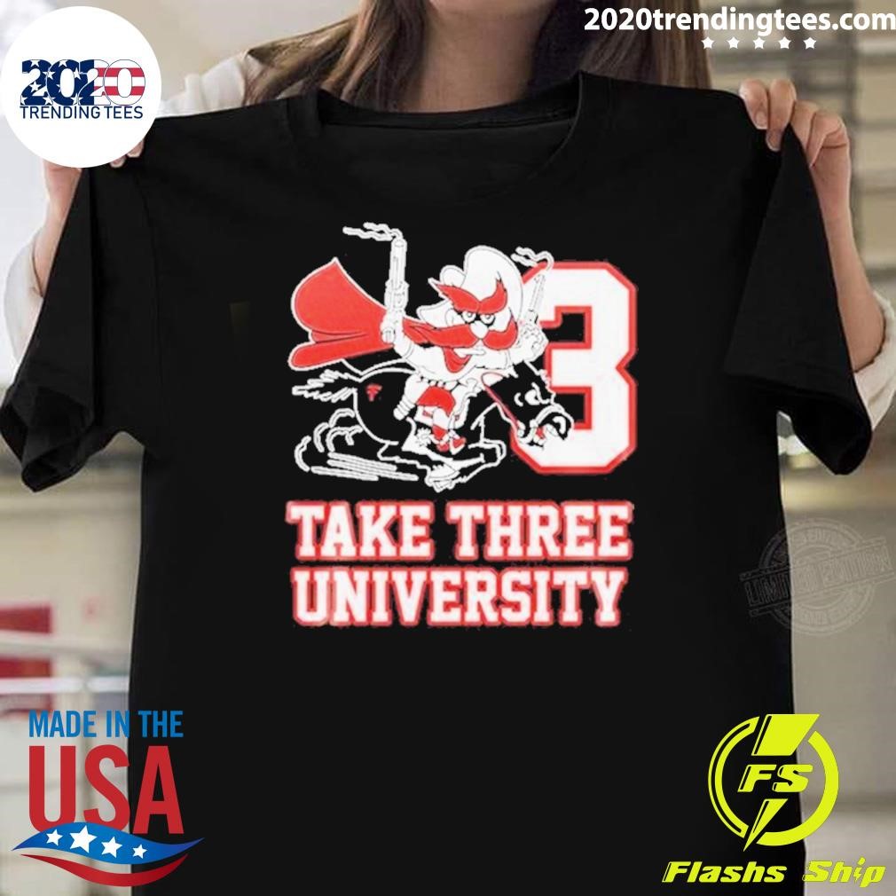 Official Tech Red Raiders Take Three University Wreck’em! T-shirt