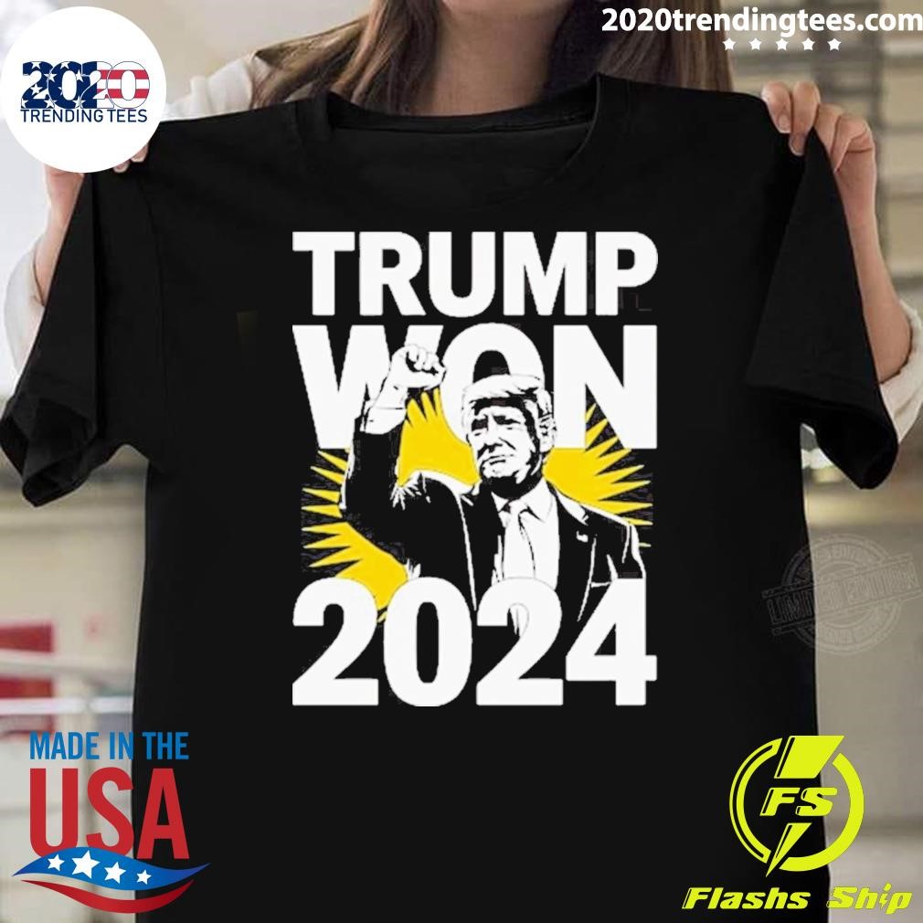 Official Trump Elected President Trump Won 2024 T-shirt