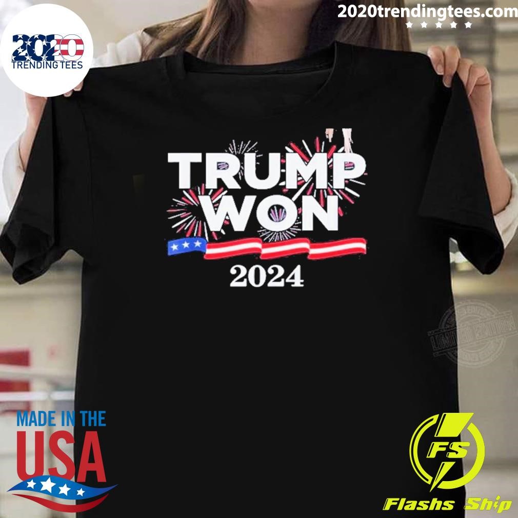 Official Trump Won Again 47th President T-shirt