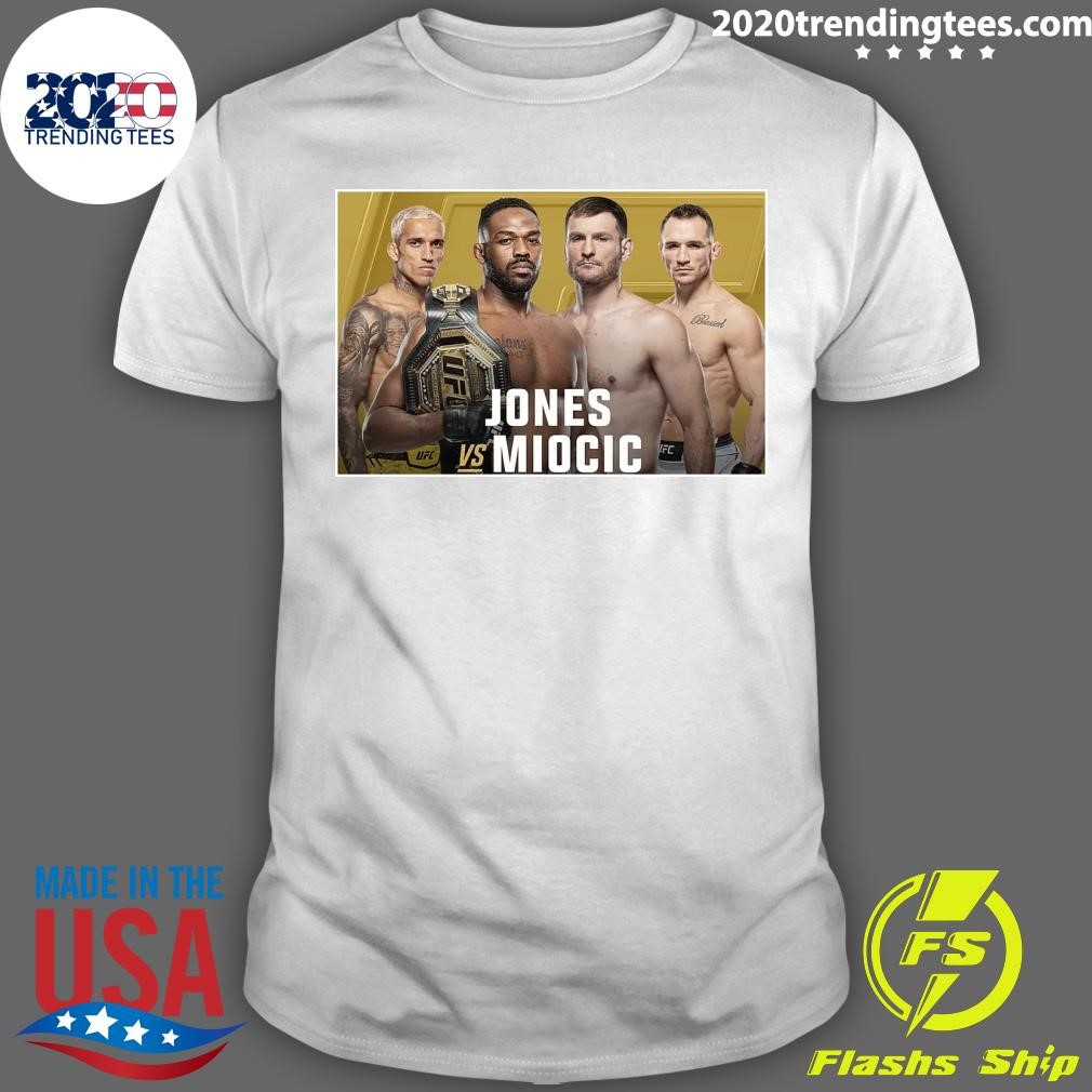 Official Ufc 309 Fight Card Jones Vs Miocic T-shirt