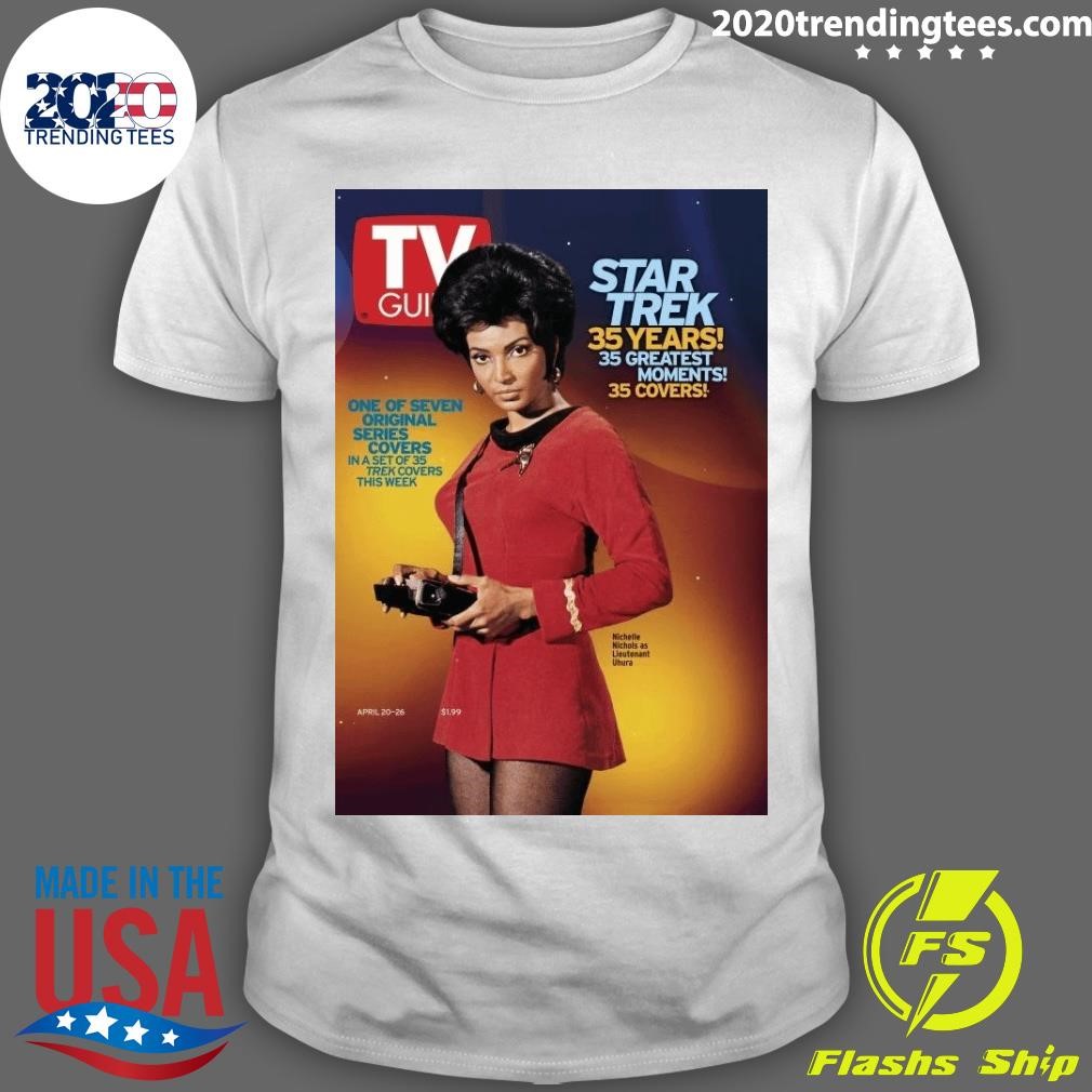 Official Uhura Star Trek 35 Years 35 Greatest Moments 35 Covers T-shirt