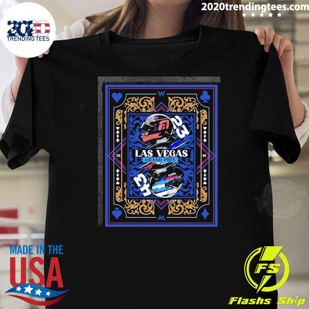 Official Williams F1 2024 Las Vegas Grand Prix Poster T-Shirt